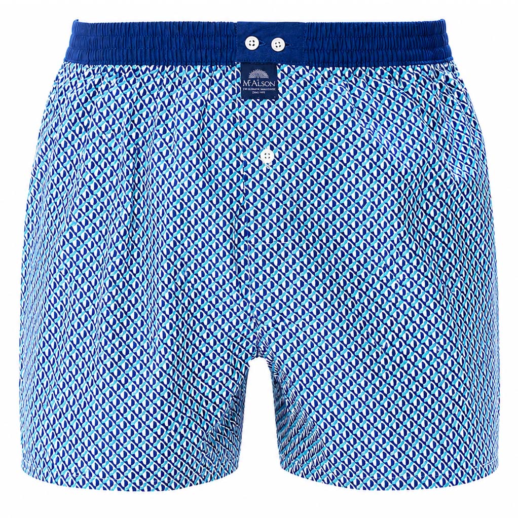 Mc Alson boxer retro print blauw